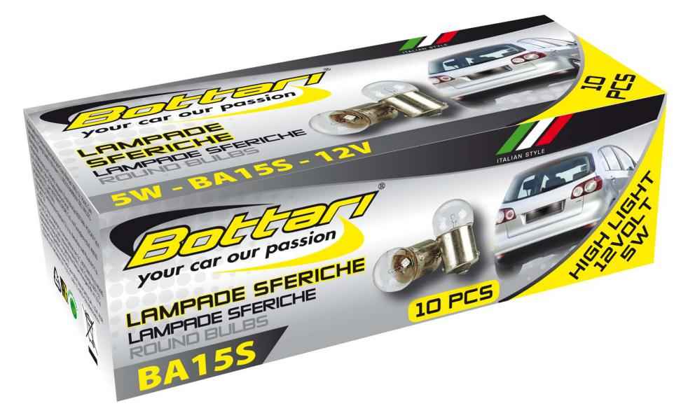 LAMPARAS 12V 5W BA15S CAJA 10 UNIDADES