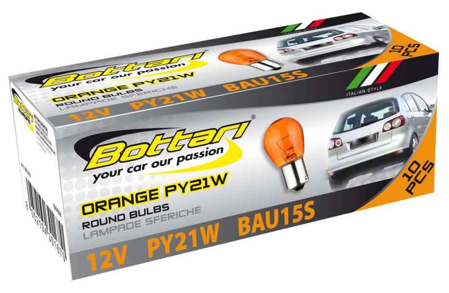 LAMPARAS NARANJA PY21W CAJA 10 UNIDADES