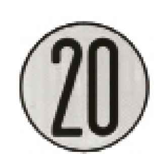 Placa de Velocidad Homologada 20 Diametro 200/300mm