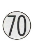 Placa de Velocidad Homologada 70 Diametro 200/300mm