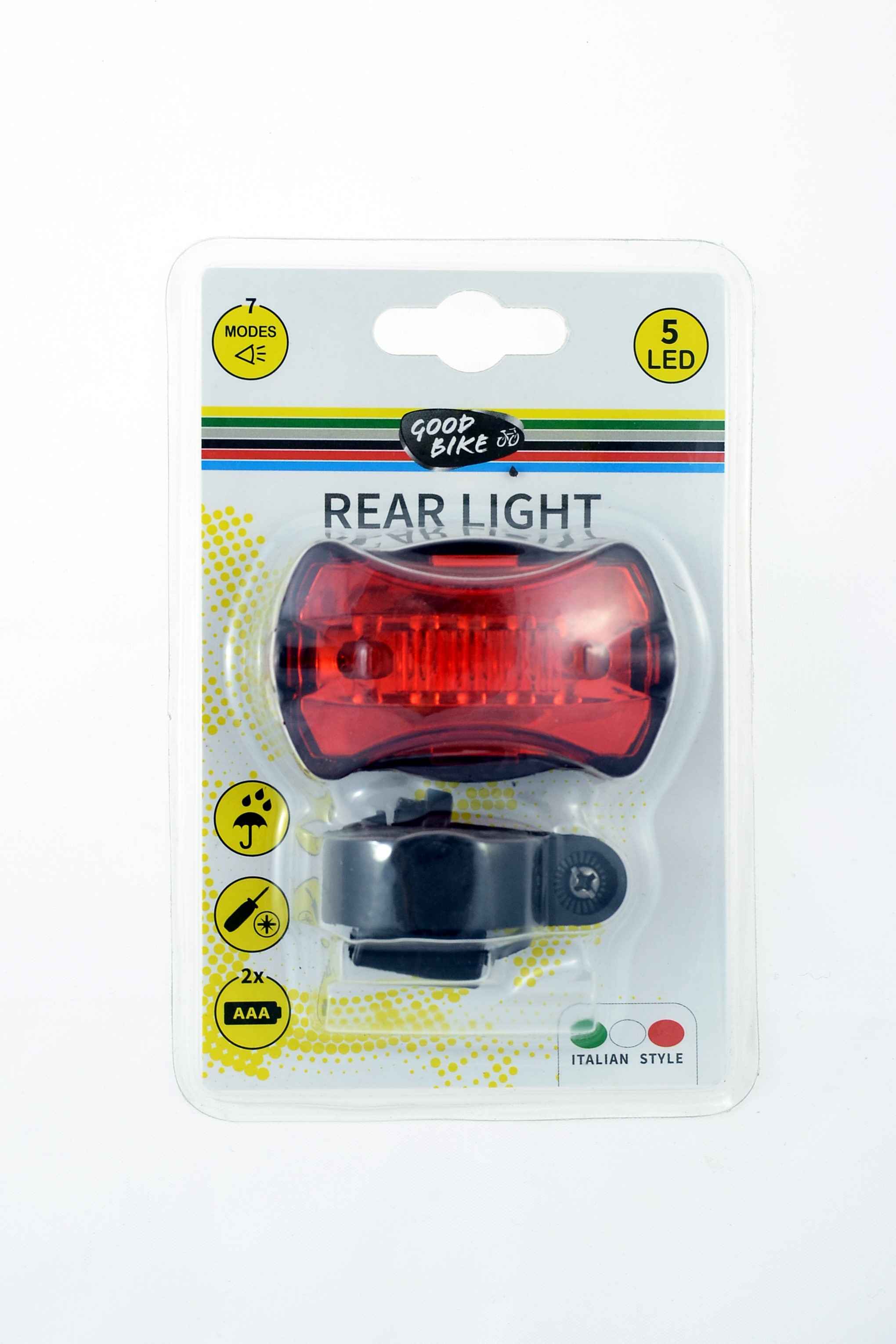 LUZ TRASERA 5LED. 7 FUNCIONES. BATERIA NO INCLUIDA