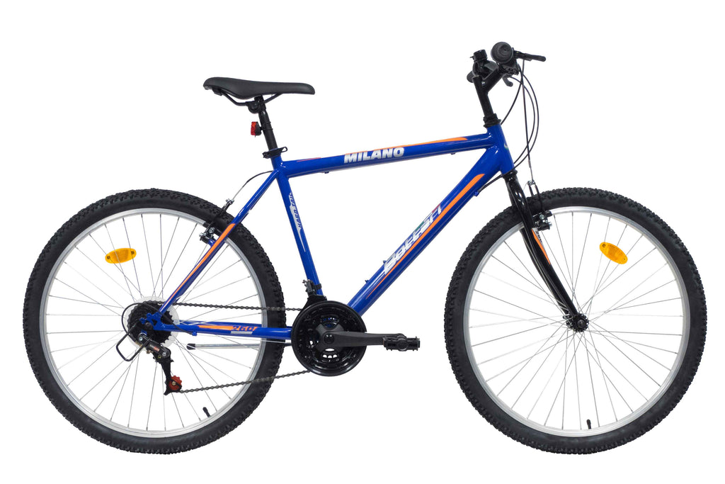 MTB BICICLETA 26 "MILANO" 1.6 18 VELOCIDADES V-BRAKES HOMBRE - COLOR PRINCIPAL AZUL