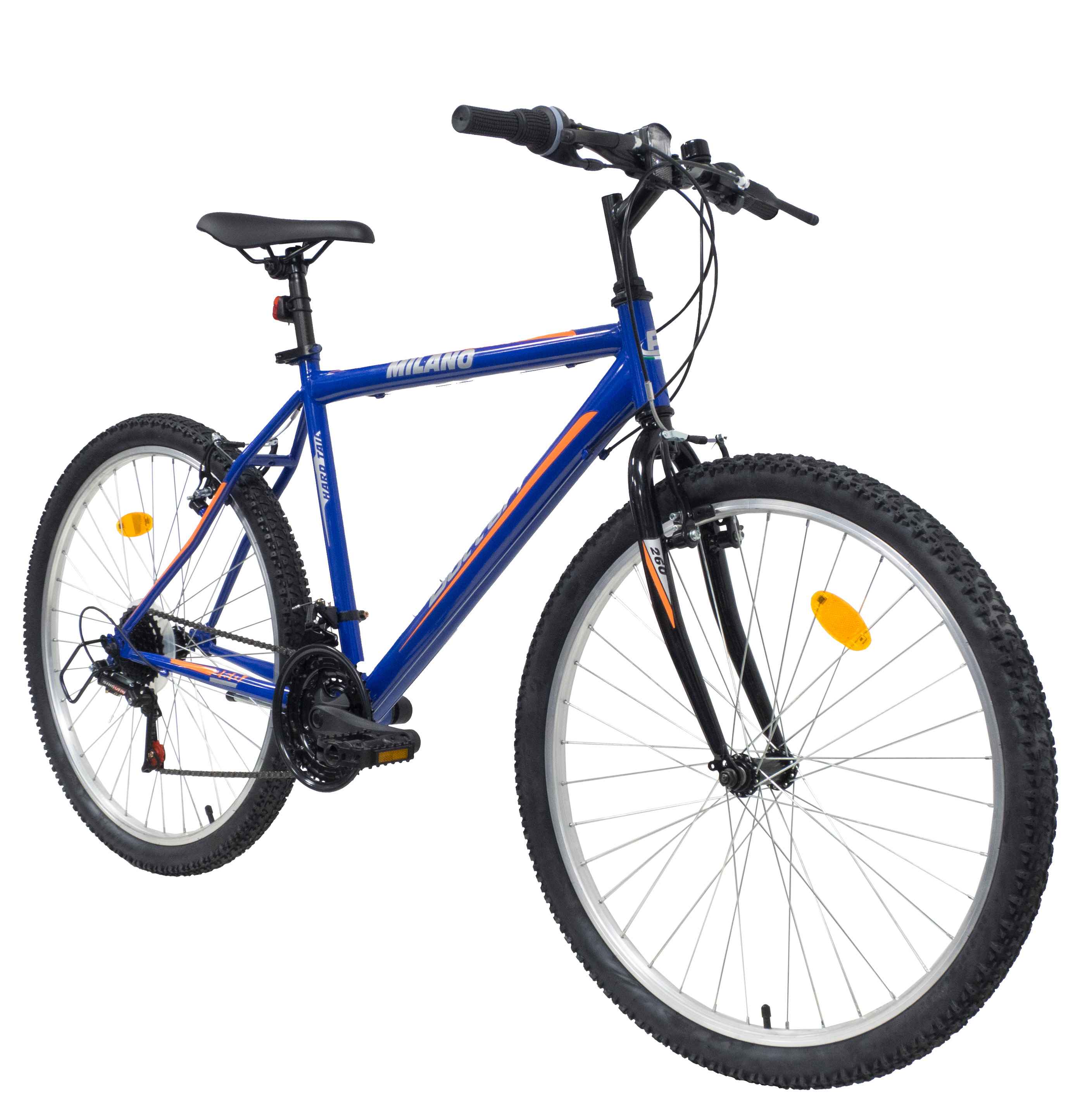 MTB BICICLETA 26 "MILANO" 1.6 18 VELOCIDADES V-BRAKES HOMBRE - COLOR PRINCIPAL AZUL