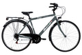 BICICLETA DE TREKKING 28 "PISA" CUADRO DE ACERO 6 VELOCIDADES HOMBRE - COLOR PRINCIPAL NEGRO