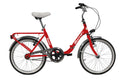 Bicicleta PLEGABLE 20" 1 VELOCIDAD "ROMA" CUADRO DE ACERO CON PORTADOR Y GUARDABARROS - COLOR NEGRO