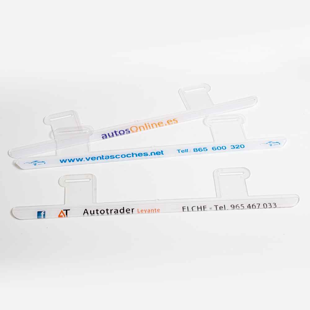 Portamatrículas plastico transparente