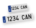Placa de matrícula alfa + placa normal - homologadas