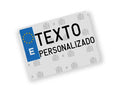 Placa de motocicleta personalizada acrílica