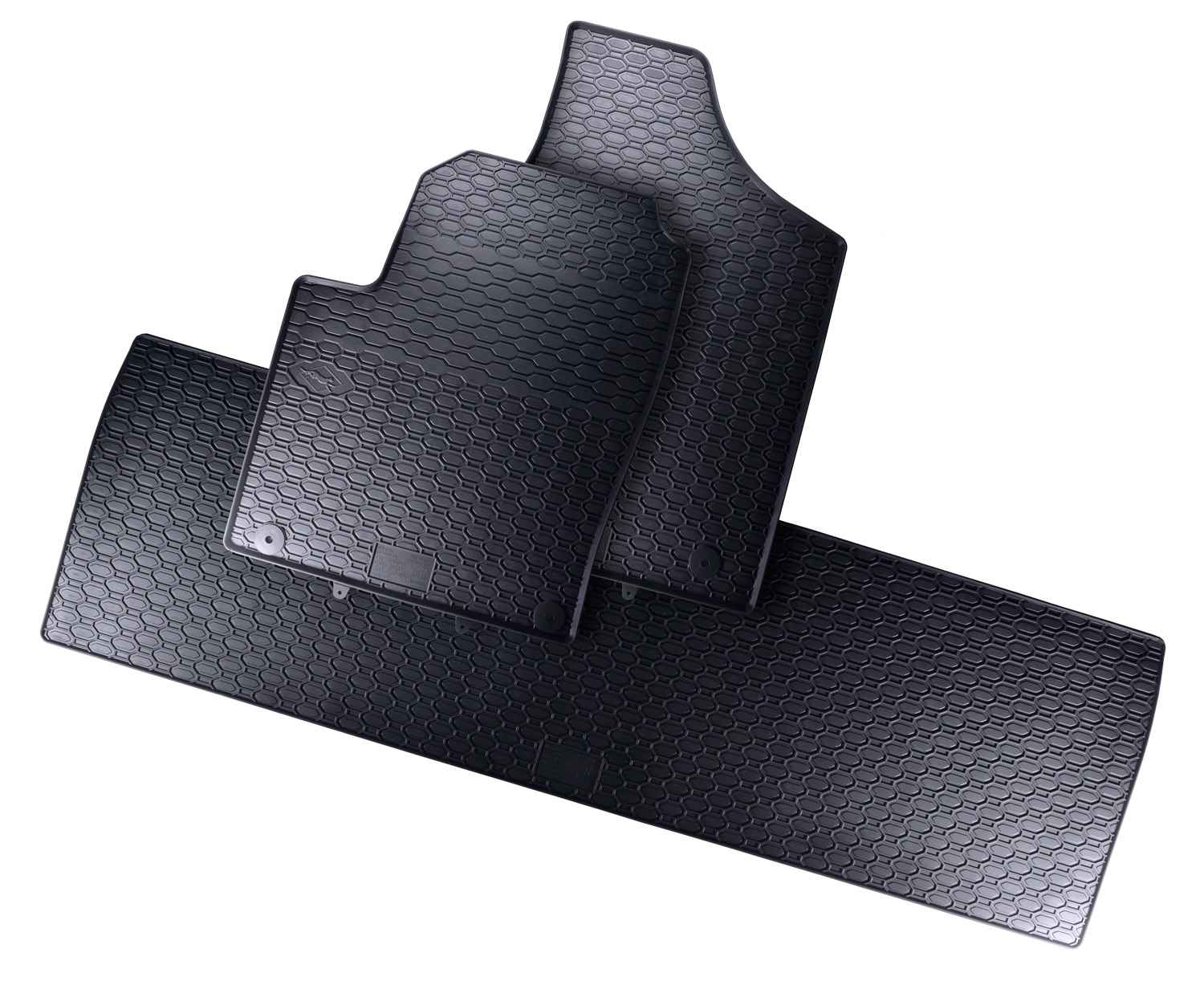 Alfombrillas de goma Seat Alhambra I (1996-2010) 5 Plazas - Juego 3 Piezas