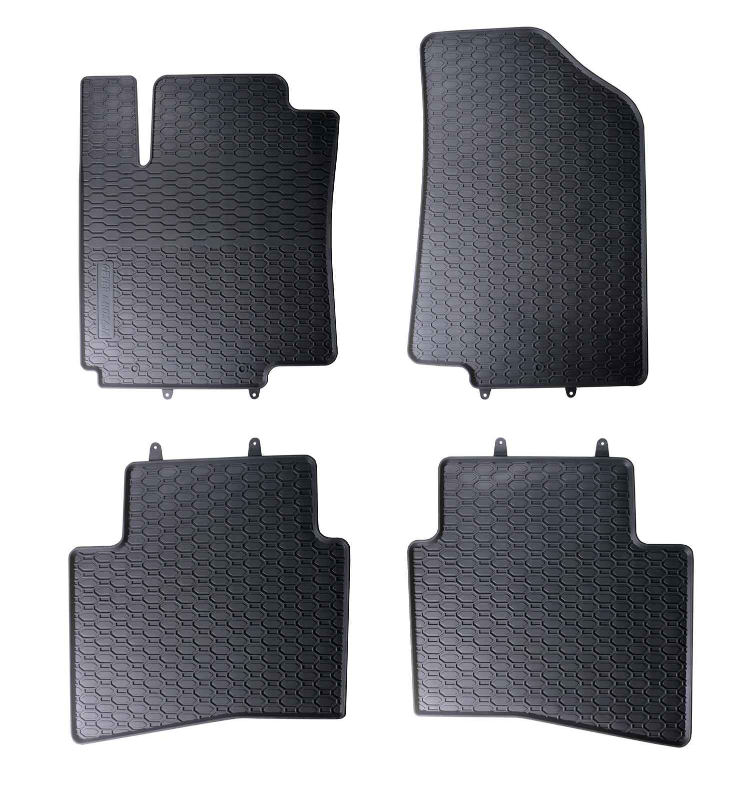 Alfombrillas de goma Kia Rio III (2011-2016) - Juego 4 Piezas