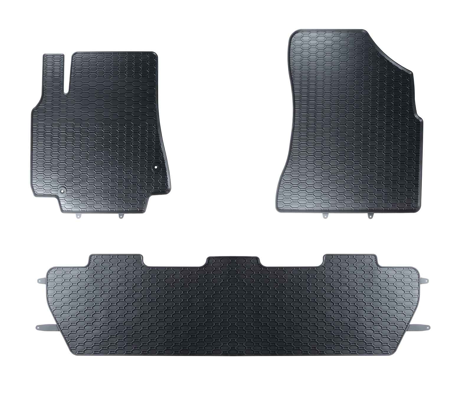 Alfombrillas de goma Peugeot Partner II (2008-2019) - 2ª fila Unida