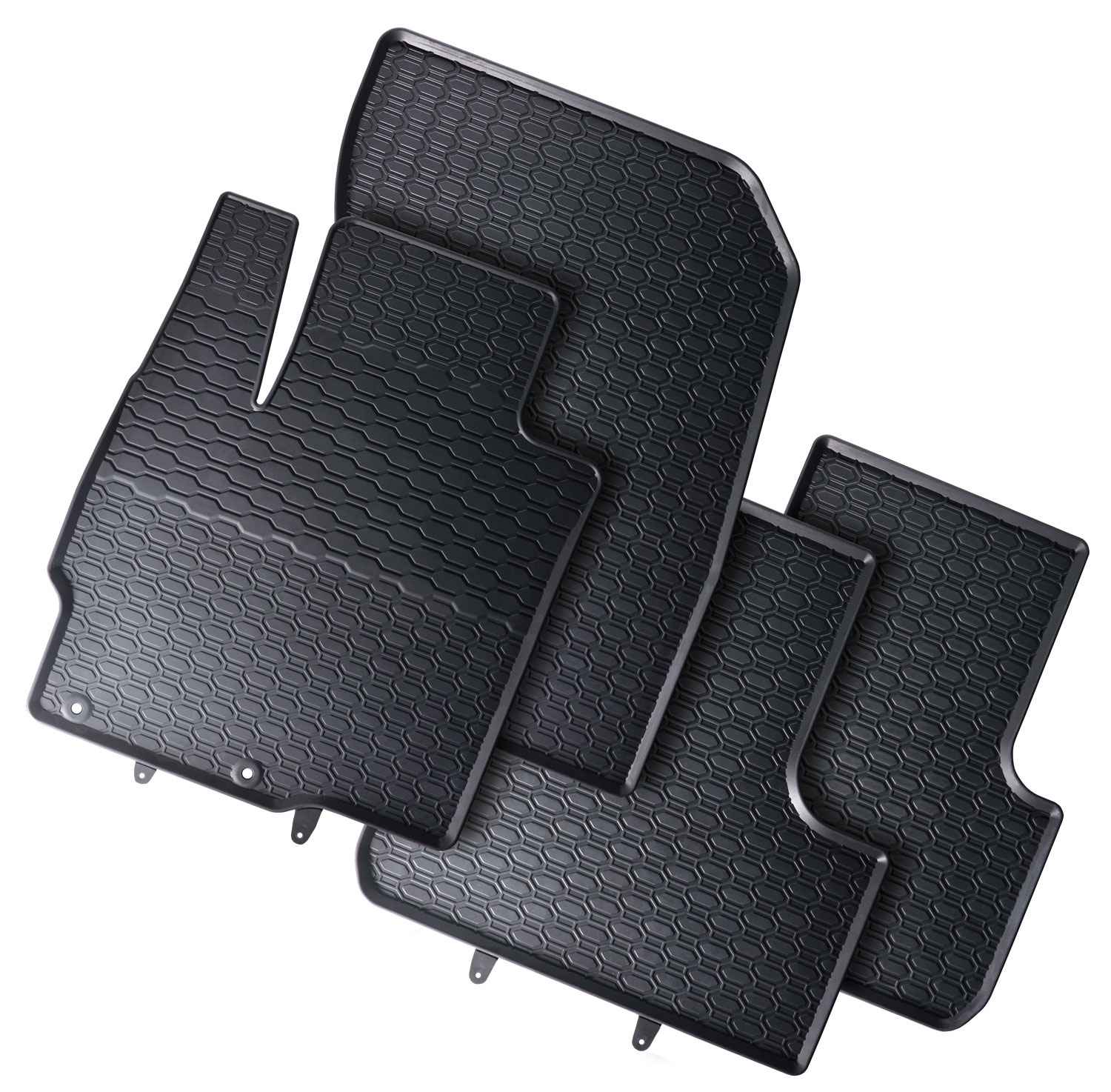 Alfombrillas de goma Peugeot 4007 (2007-2012) - Juego 4 Piezas