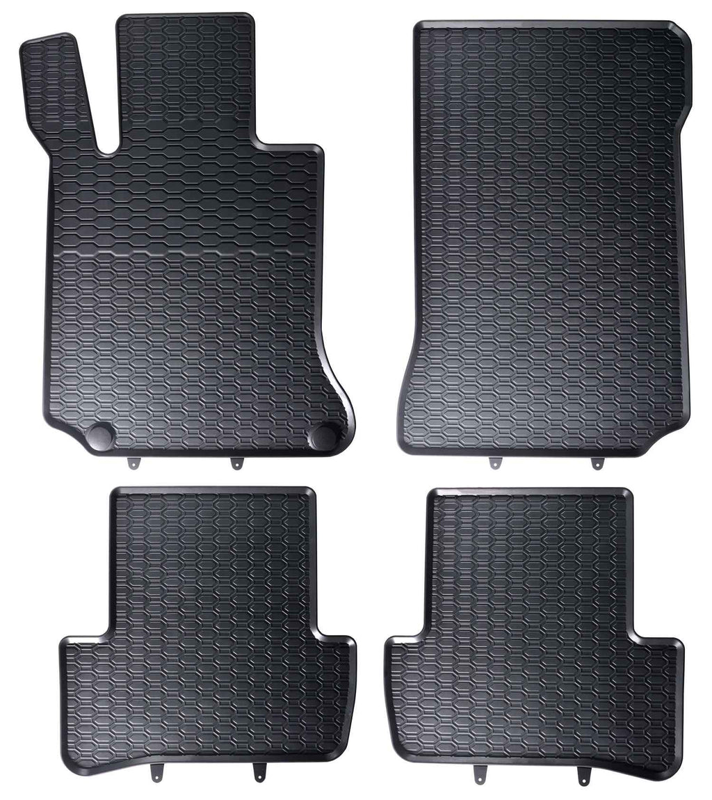 Alfombrillas de goma Mercedes Clase C W204 (2006-2014) - Juego 4 Piezas