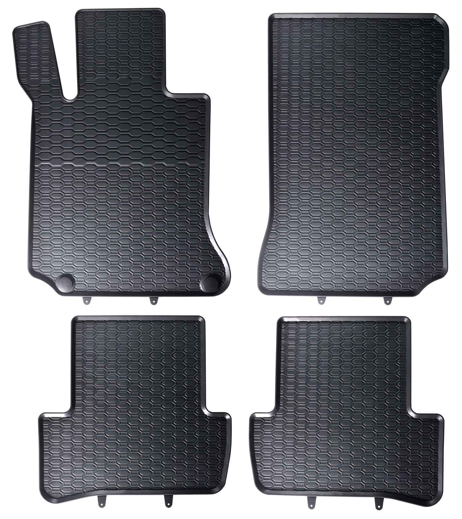 Alfombrillas de goma Mercedes Clase C W204 (2006-2014) - Juego 4 Piezas