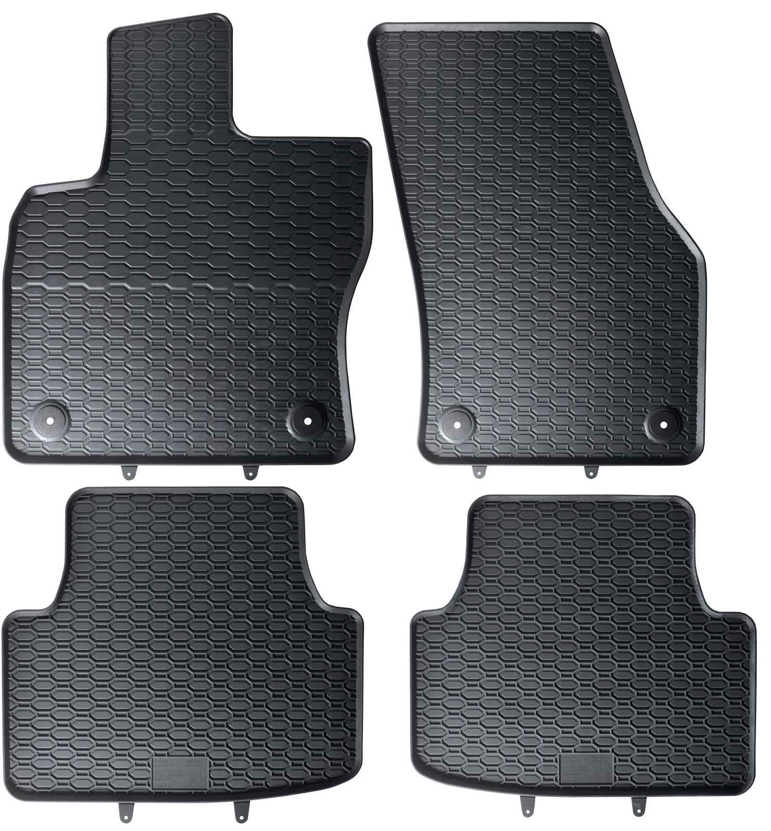 Alfombrillas de goma Audi Q3 II (2018-actualidad) - Juego 4 Piezas