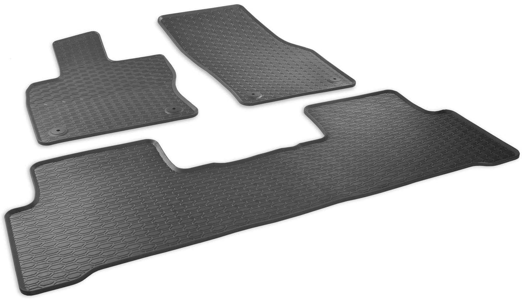 Alfombrillas de goma Volkswagen Touran III (2015-actualidad) - fila Trasera Unida