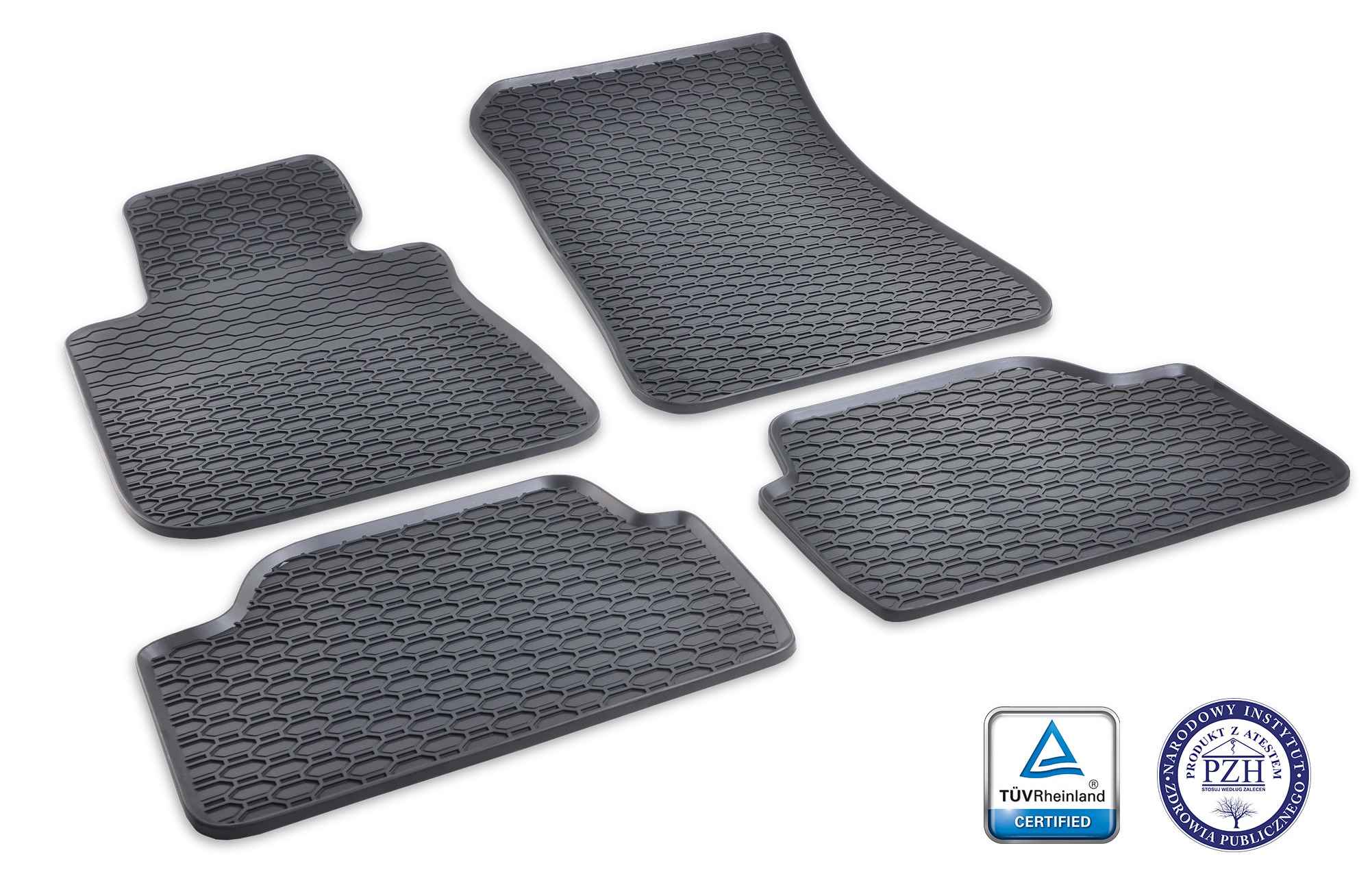 Alfombrillas de goma BMW Serie 1 E82 / E88 (2007-2013) - Juego 4 Piezas