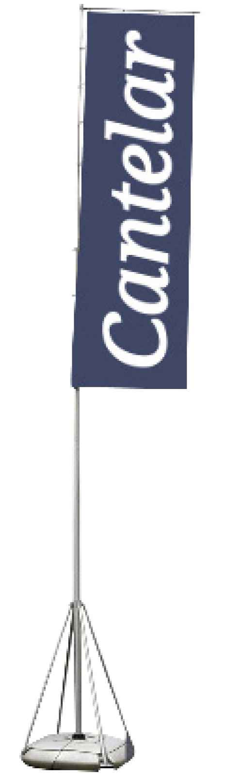 Mastil de aluminio desmontable