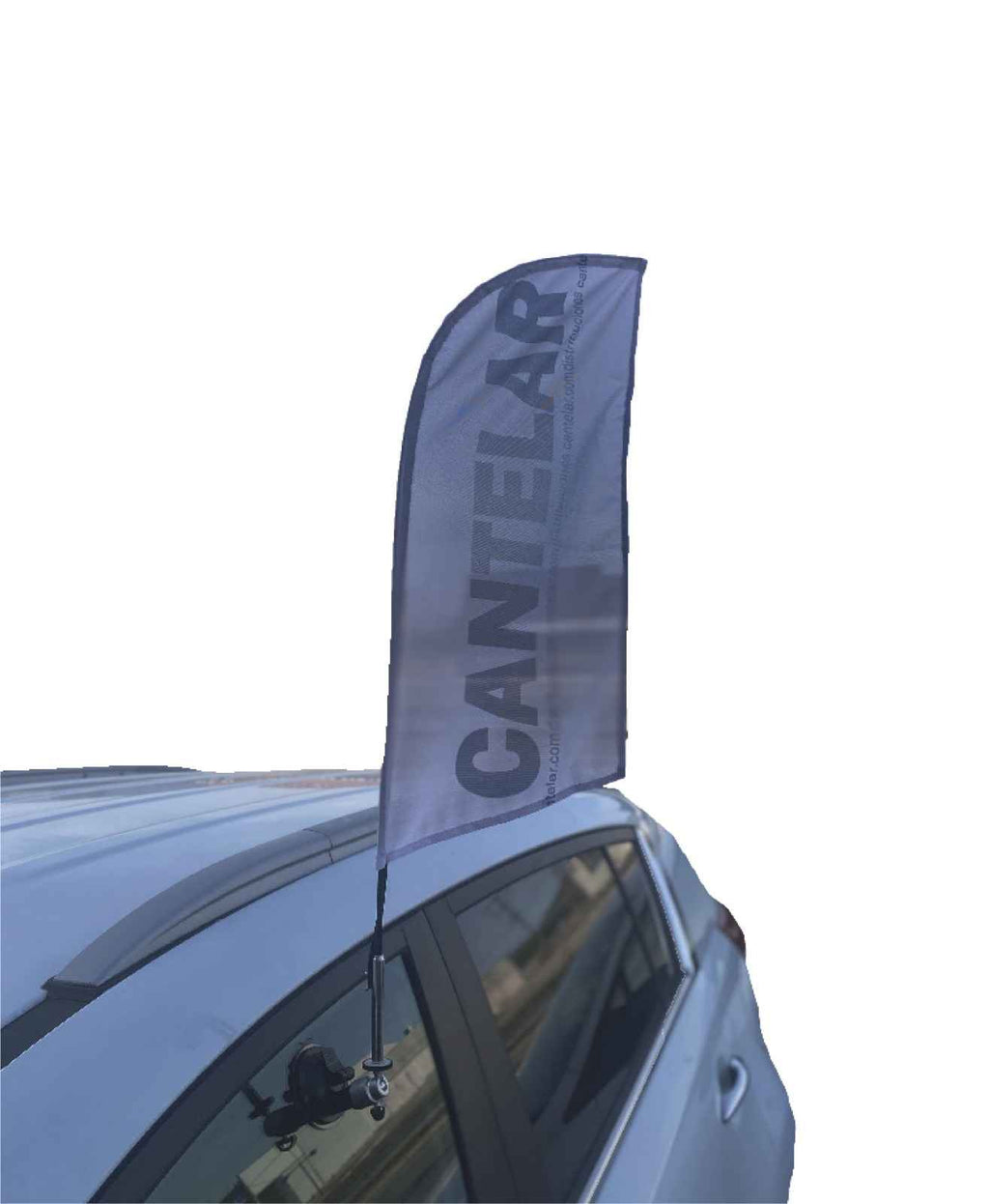 Bandera publicitaria MINI CON VENTOSA
