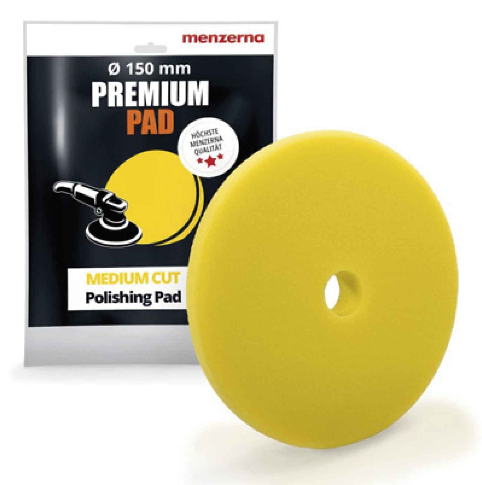 Menzerna Medium Cut Pad Ø150 AMARILLA