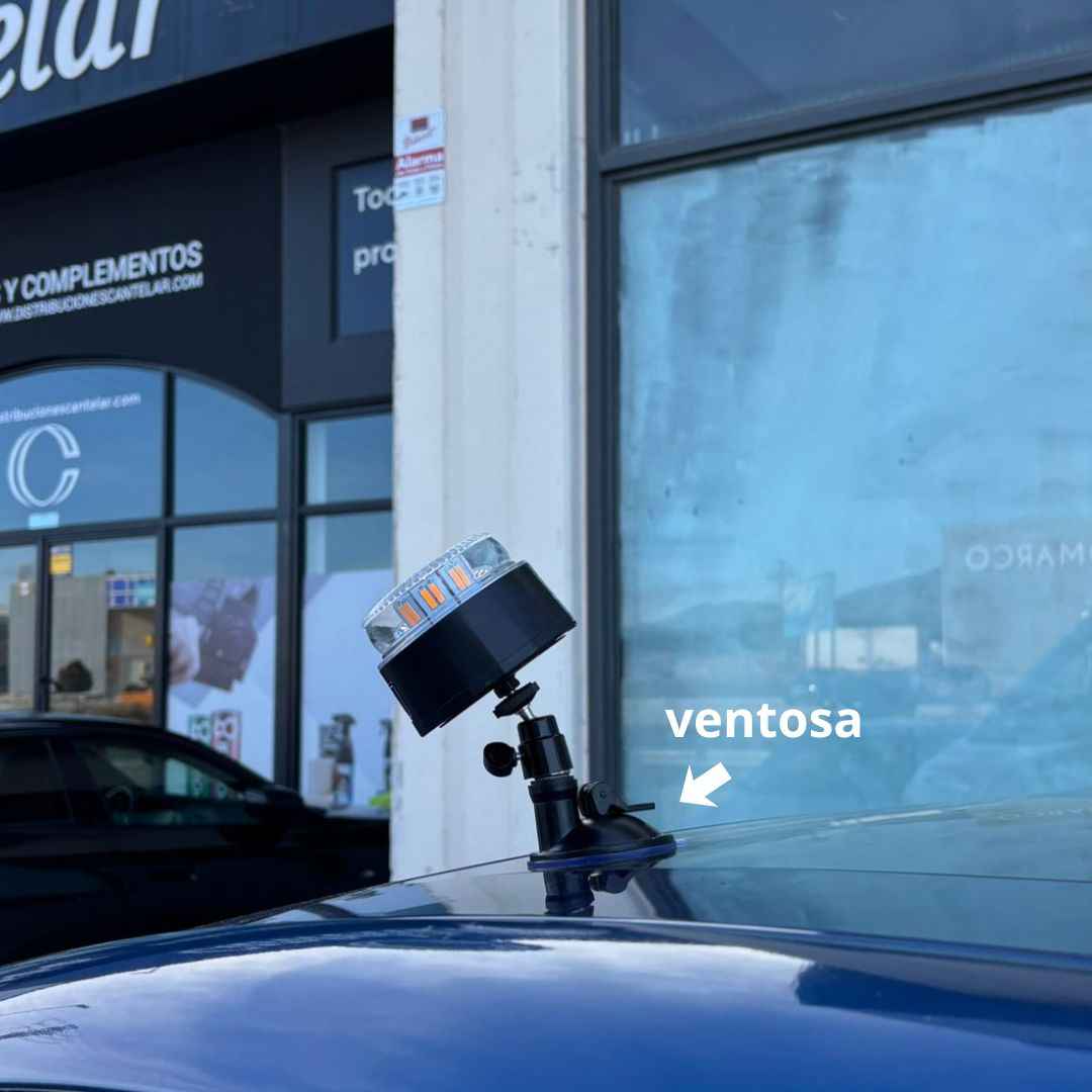 Ventosa magnética para baliza V16 - Fijación segura en todo tipo de superficies