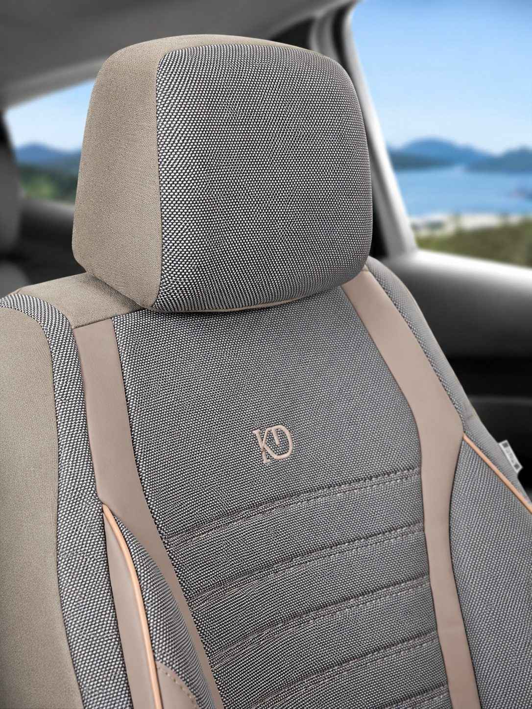 Fundas de asiento coche 5 plazas Goksu