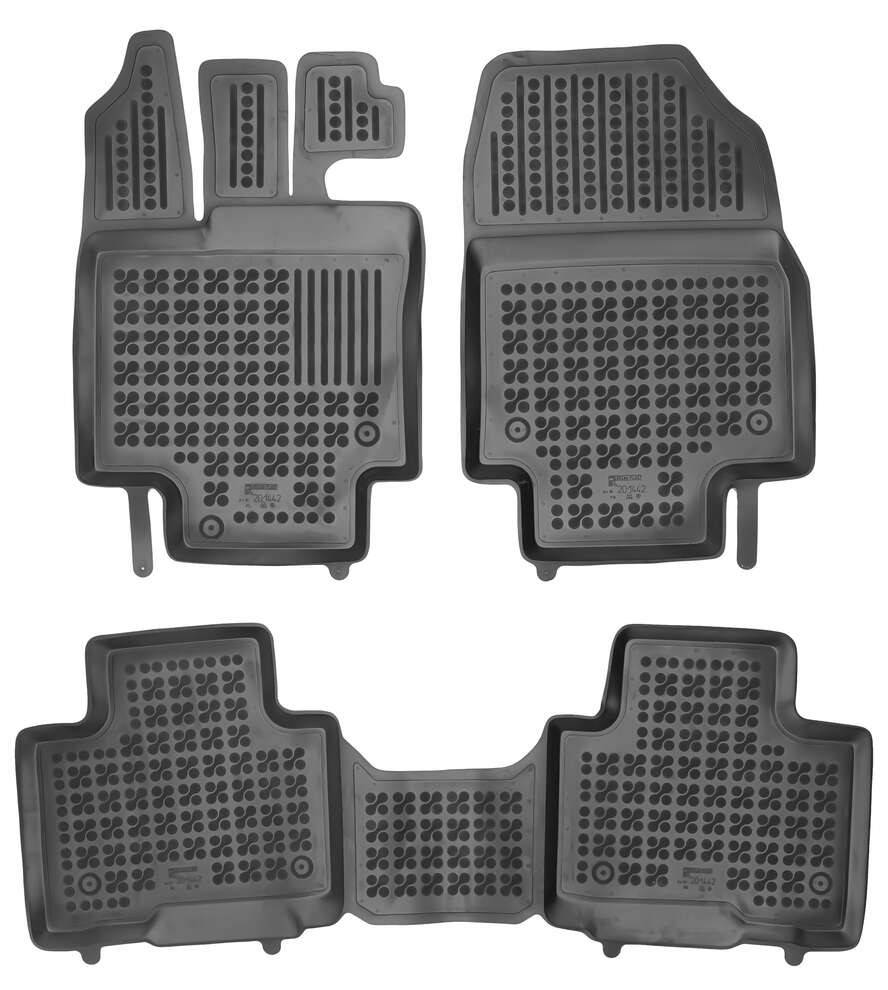 Alfombrillas de goma Para Toyota Highlander IV (XU70) 7pl (2019-actualidad) a medida