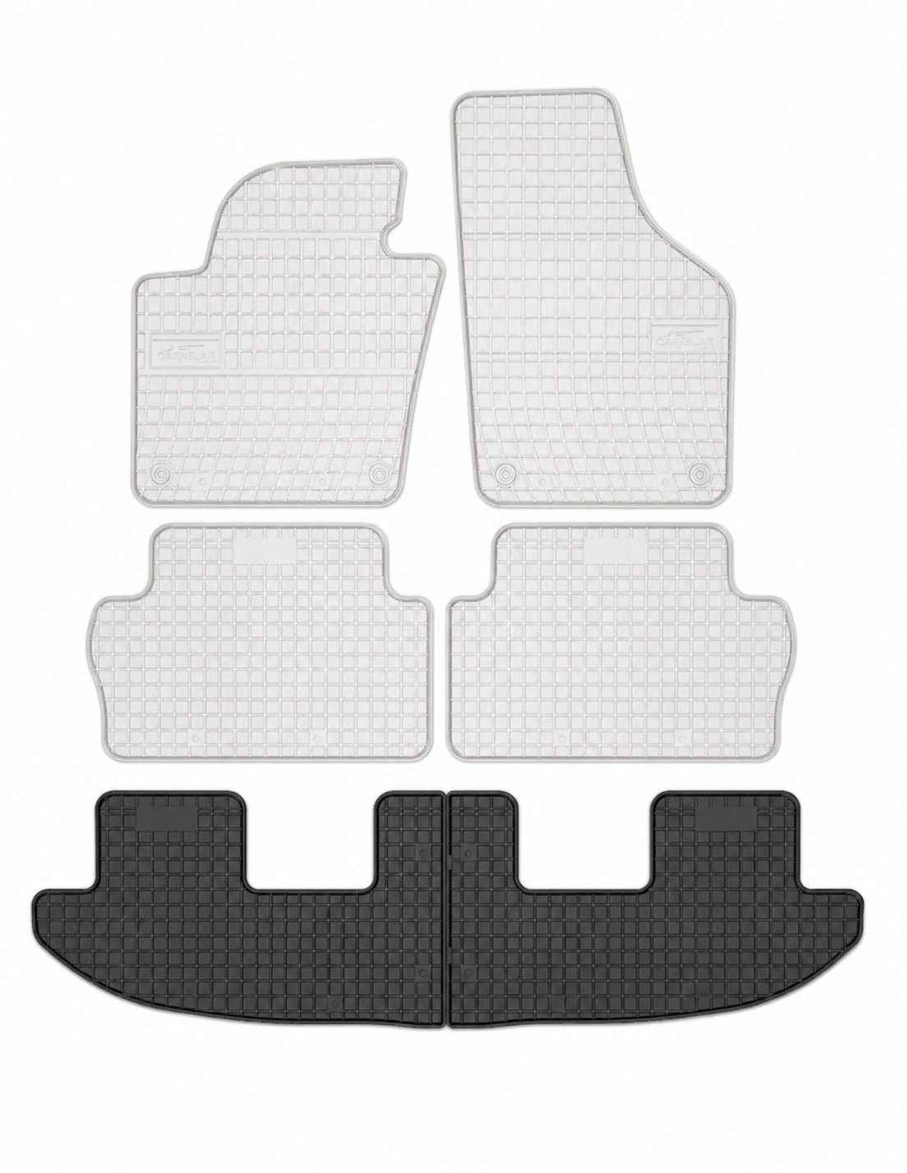Alfombrillas de goma Seat Alhambra II ? 3rd fila (2010-2020) a medida