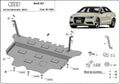 Cubre cárter metálico Audi A3 (8V) - Caja de Cambios Automática "30.145A" (2012-actualidad) a medida