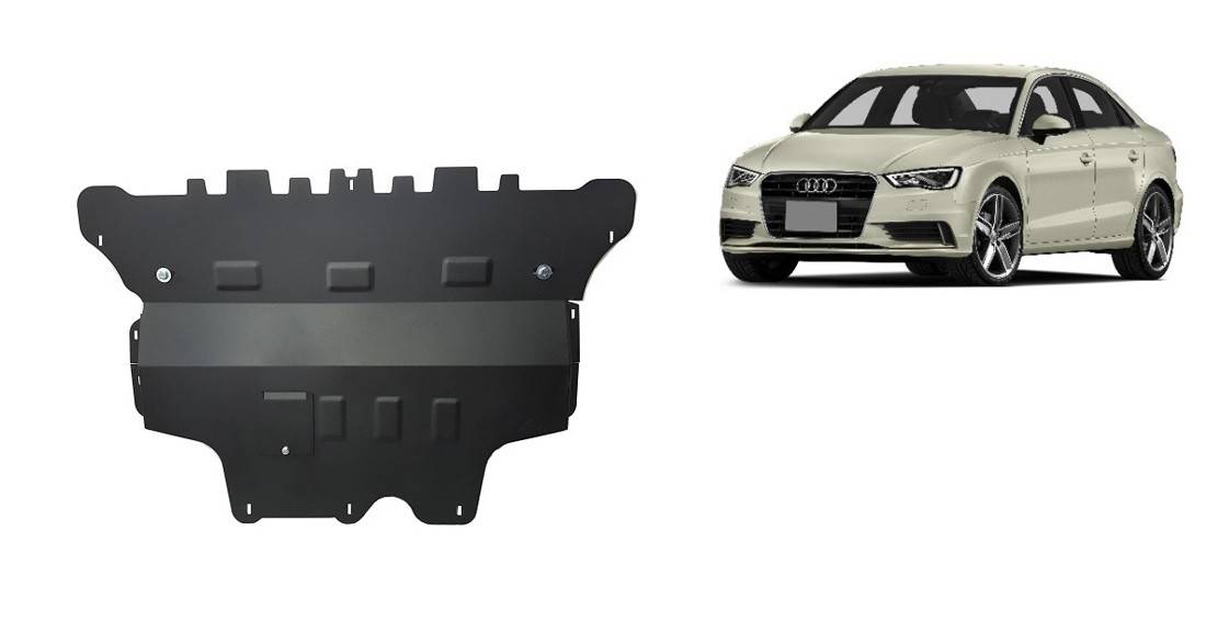 Cubre cárter metálico Audi A3 (8V) - Caja de Cambios Automática "30.145A" (2012-actualidad) a medida