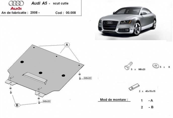 Protección de Caja de Cambios Audi A5 (2008-2016)