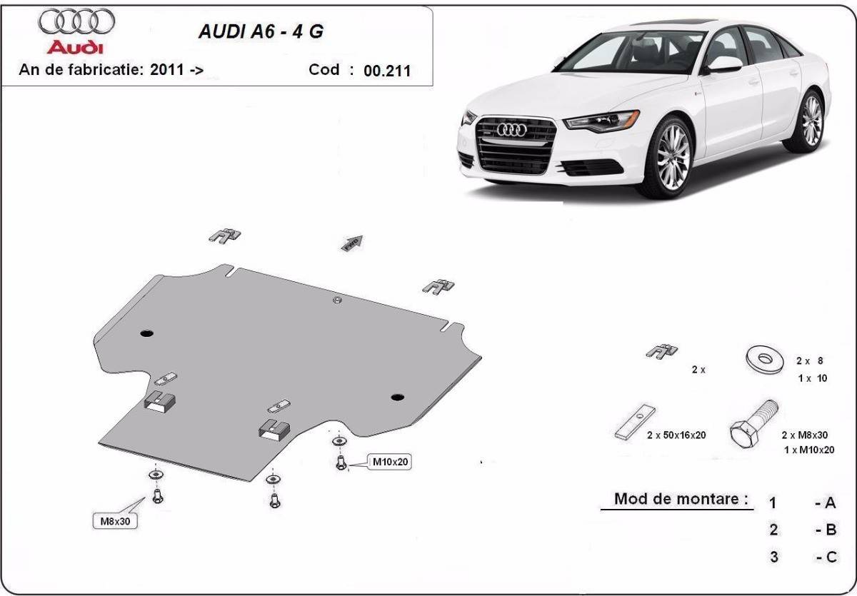 Protección de Caja de Cambios Audi A6 (2011-2018)