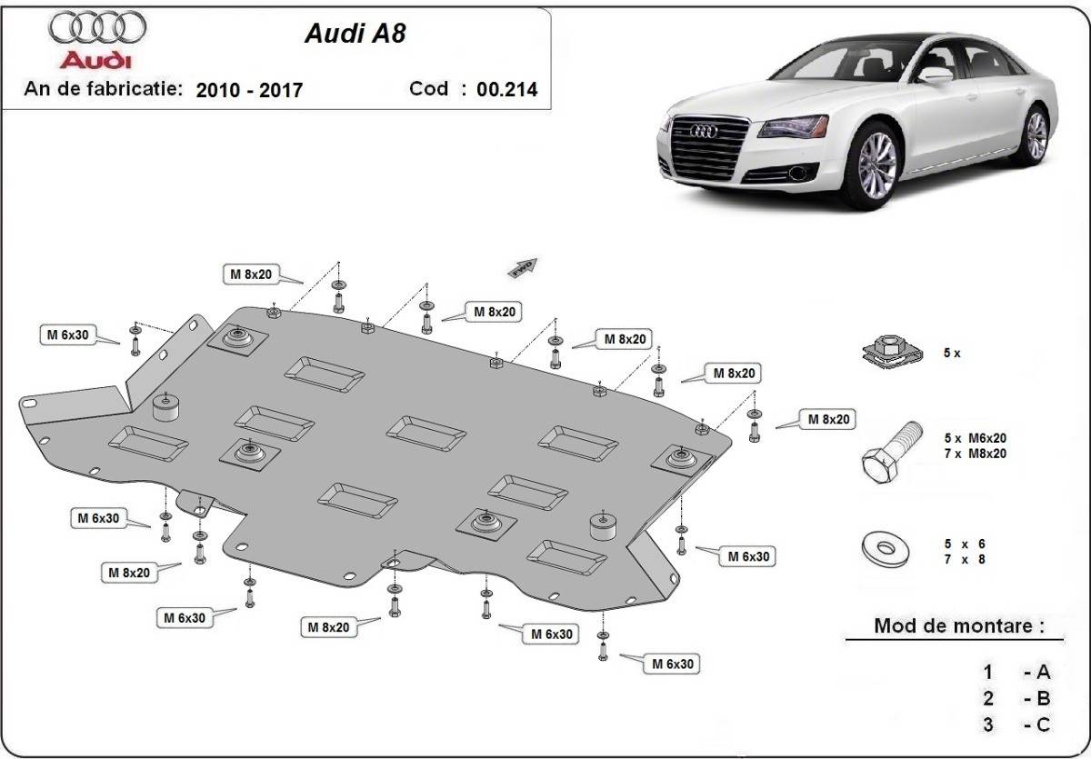Protección de Caja de Cambios Audi A8 (2010-2017)