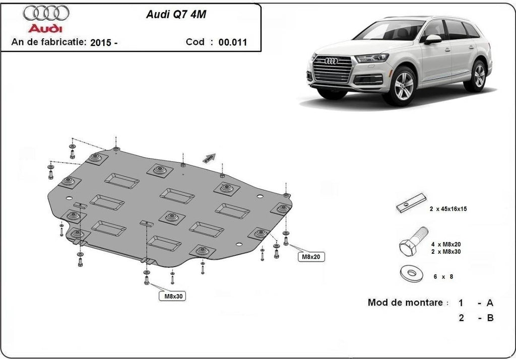 Protección de Caja de Cambios Audi Q7 (2015-actualidad)