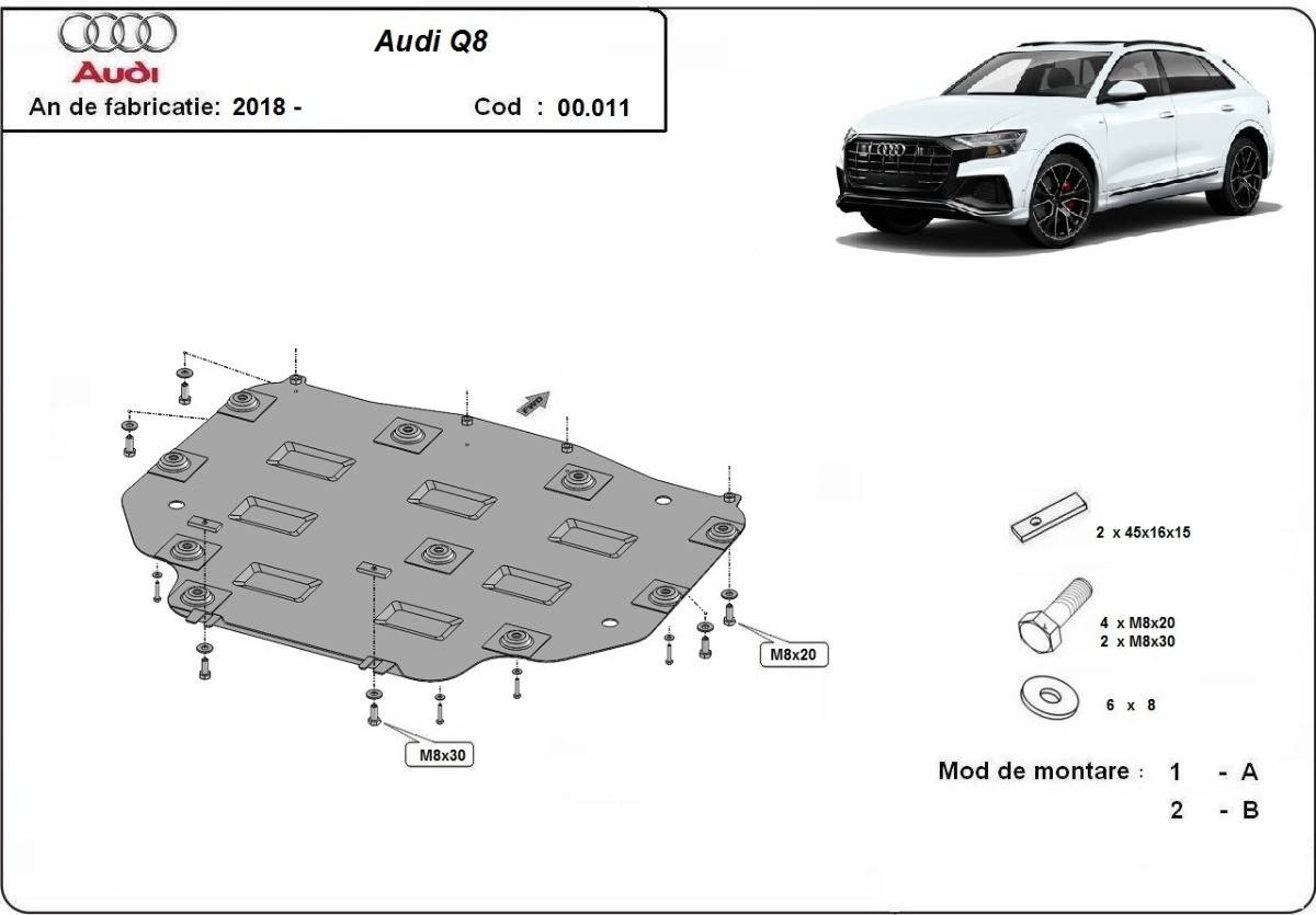 Protección de Caja de Cambios Audi Q8 (2018-2020)