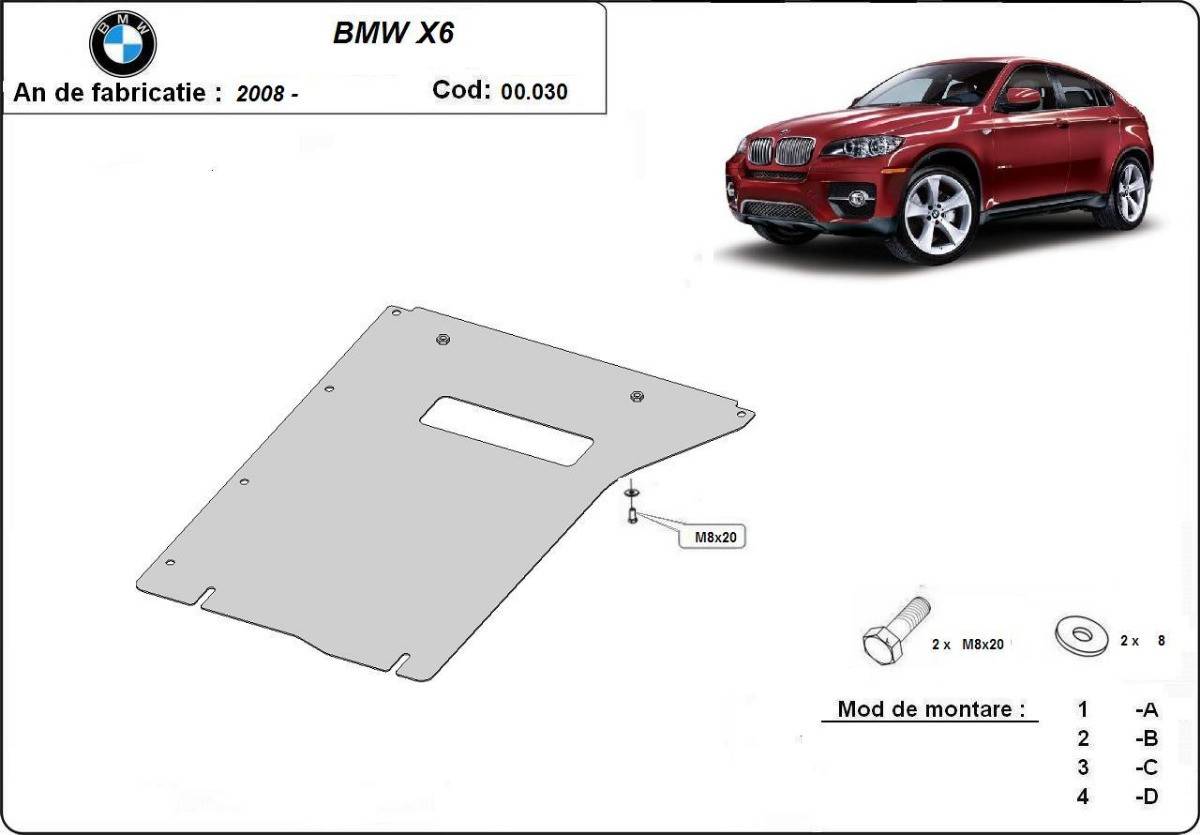 Protección de Caja de Cambios BMW X6 (2007-2014)