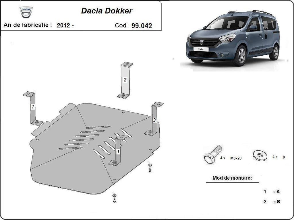 Protección del Depósito de Combustible Dacia Dokker (2012-actualidad)
