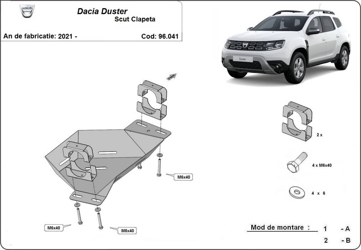 Protección Válvula de EGR Dacia Duster (2021-actualidad)