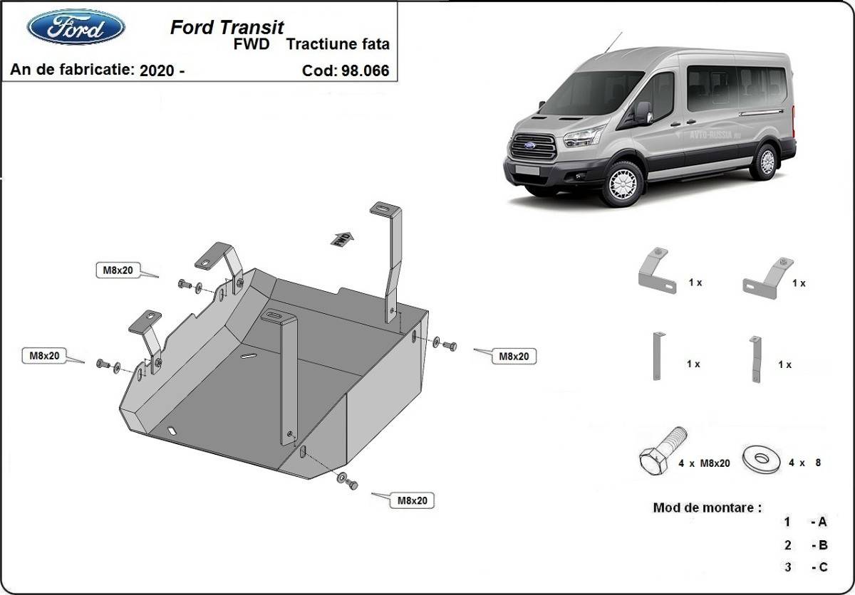 Protección del Depósito de Adblue Ford Transit (2020-2022)