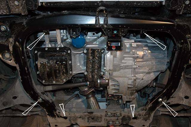 Cubre cárter metálico Hyundai Elantra 1 (2007-2011) a medida