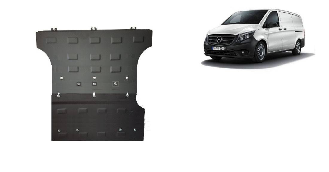 Cubre cárter metálico Mercedes Vito W447 - 2.2D 4X2 (2014-2022) a medida