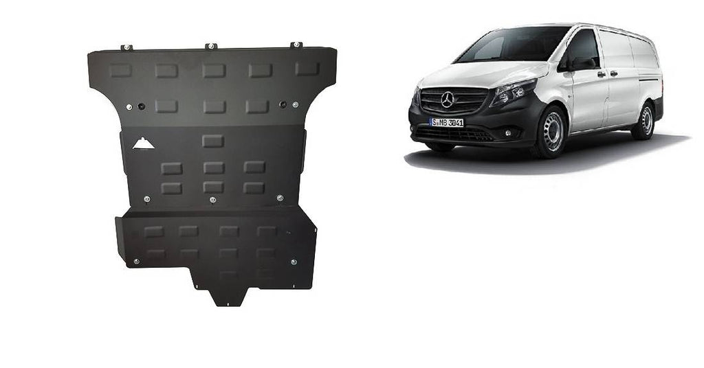 Cubre cárter metálico Mercedes Viano W447, 2.2 D, 4x4 (2014-2022) a medida