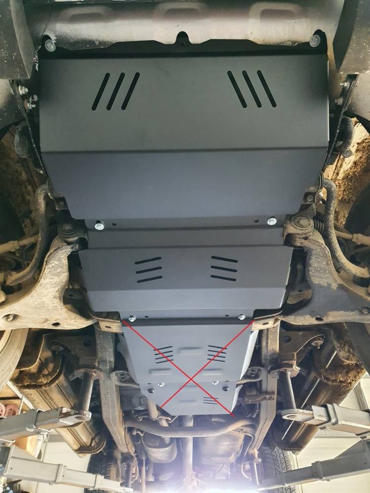Cubre cárter metálico Mitsubishi L 200 (2005-2015) a medida