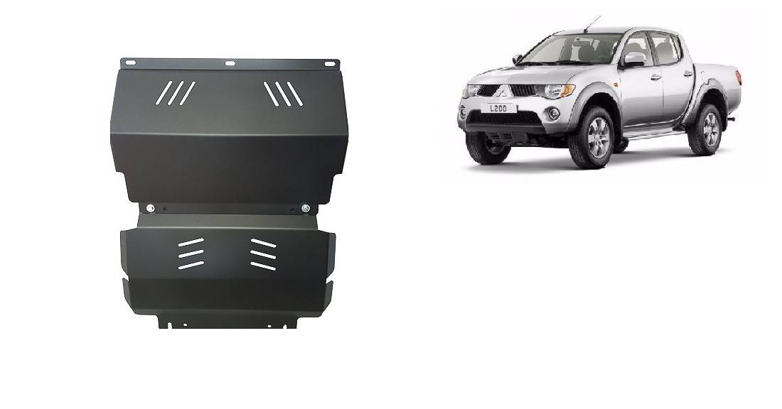Cubre cárter metálico Mitsubishi L 200 (2005-2015) a medida