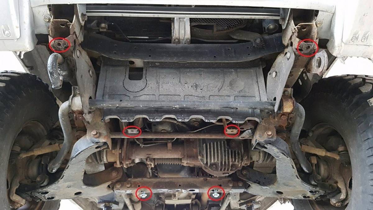 Protección de Caja de Cambios Mitsubishi Montero 3 (V60, V70) (1999-2007)