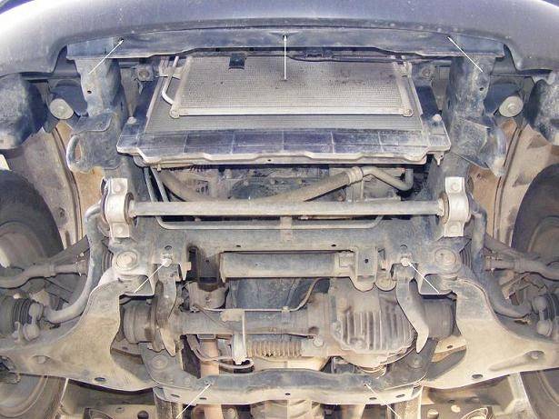 Cubre cárter metálico Mitsubishi Pajero Sport 2 (2008-2016) a medida