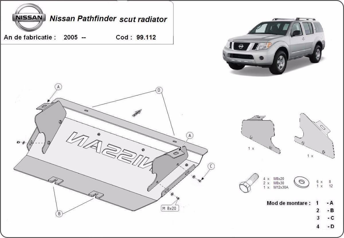 Protección de Radiador Nissan Pathfinder (2005-2015)