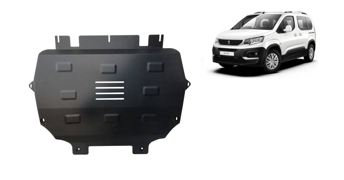 Cubre cárter metálico Peugeot Rifter / Partner (2018-2022) a medida