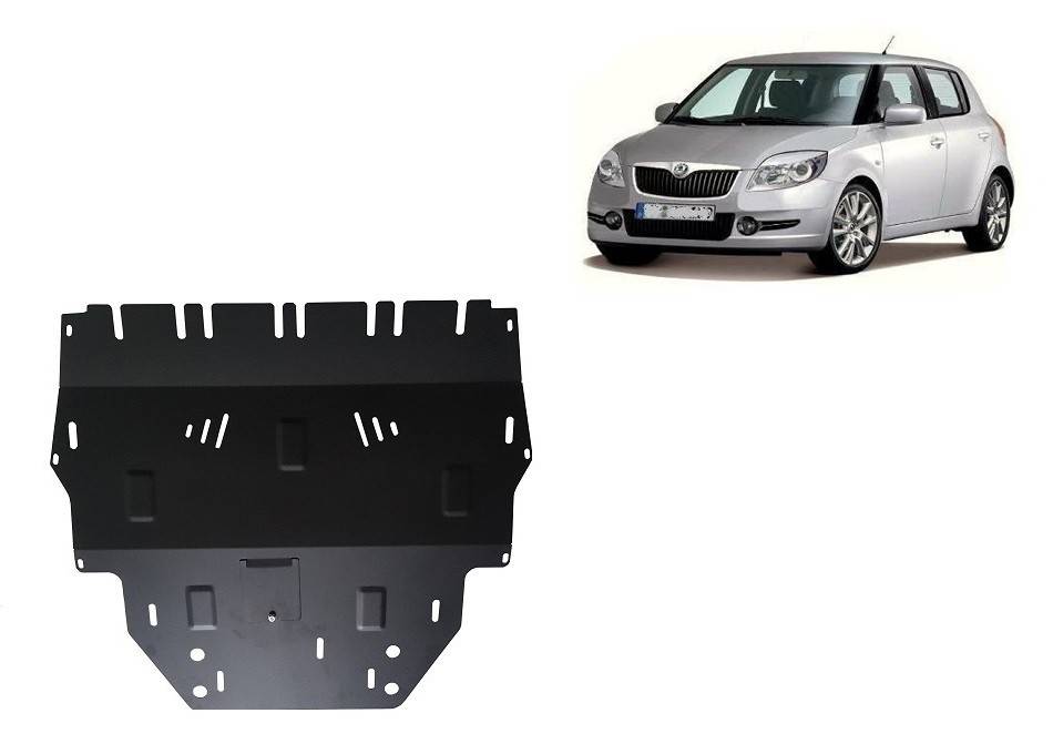 Cubre cárter metálico Skoda Fabia 2 Diesel (2007-2014) a medida
