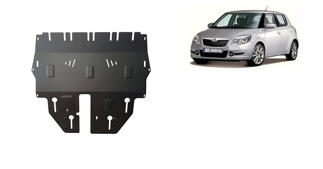 Cubre cárter metálico Skoda Fabia 2 (2007-2014) a medida